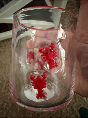 Red Lobster Accent Clear Icon Glass Tumbler - 16 fl oz